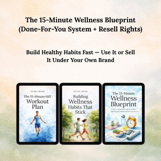 The 15-Minute Wellness Blueprint (Done-For-You System + Resell Rights)